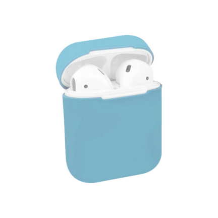 Чехол AirPods 1/2 Silicone Case Sky Blue Blue (Голубой)