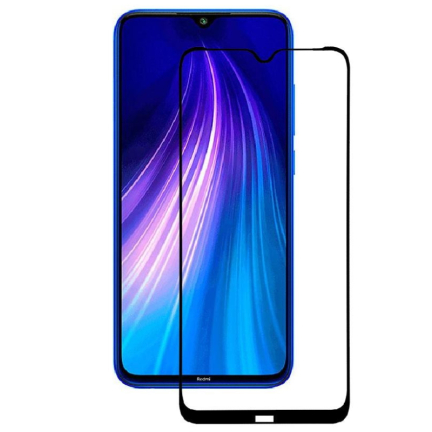 Защитное стекло 3D для Xiaomi Redmi Note 8 Черное