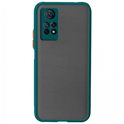 Чехол Poco M4 Pro 4G Silicone Plastic Mate Dark Green Green (Зелёный)